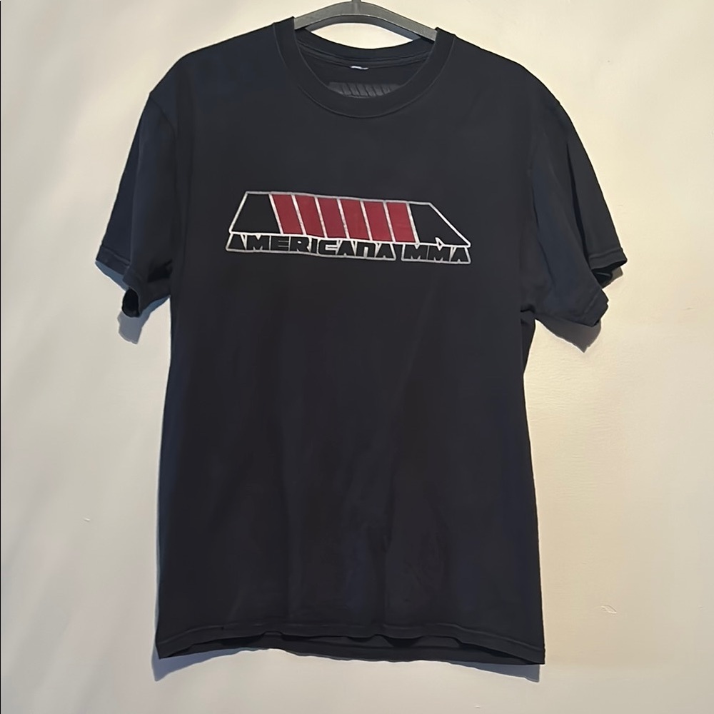 Black Short Sleeve Tee with Graphic Design